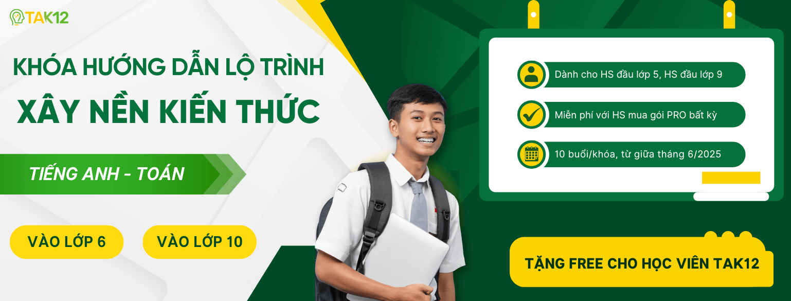 khóa ôn nền hè 2025